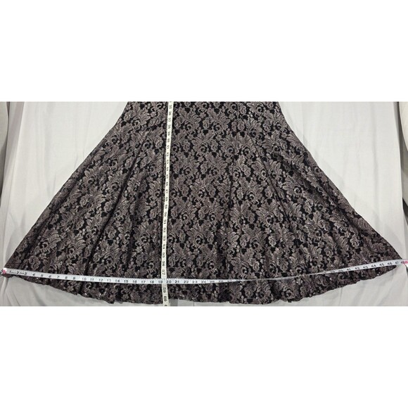 Nightway Lace Mermaid Gown Long Formal Dress Metallic Black MOB Glam Party 18W - Picture 16 of 16